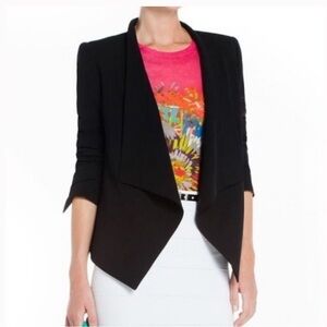 BCBG MaxAzria Abree Draped Open Front Jacket Blazer